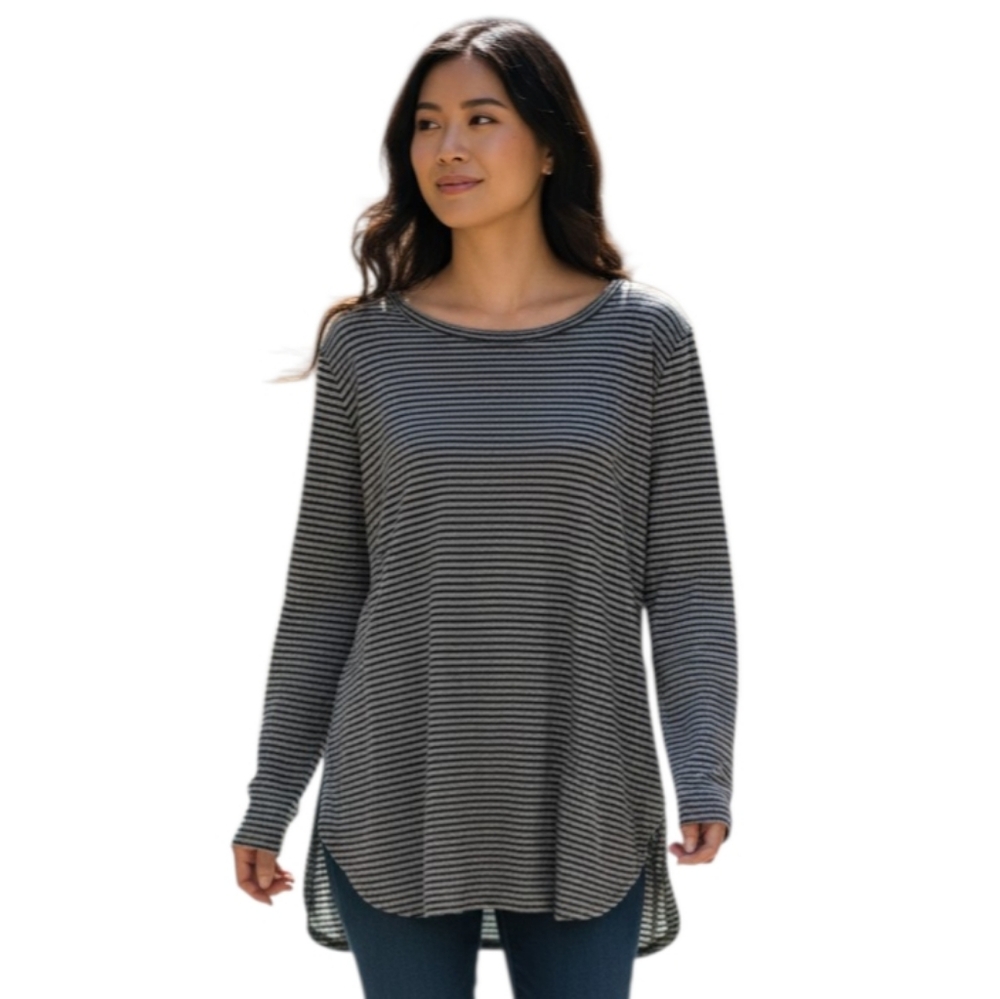 CHRIS & CAROL STRIPE TUNIC SZ.M EUC.